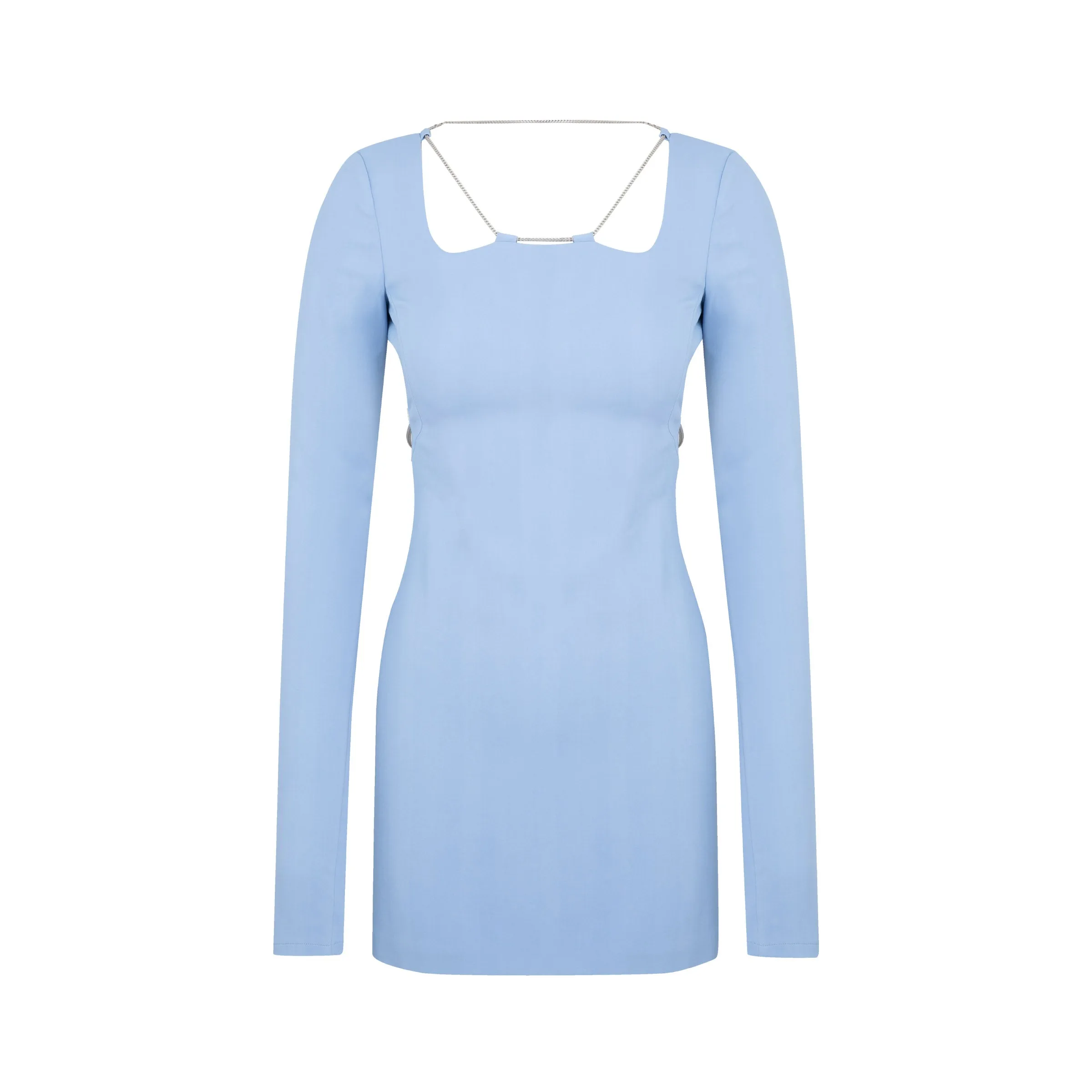 1017 ALYX 9SM Chain-Detailed Long Sleeve Mini Dress
