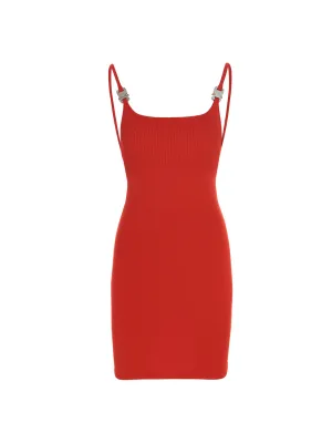 1017 ALYX 9SM Spaghetti Strap Knitted Mini Dress
