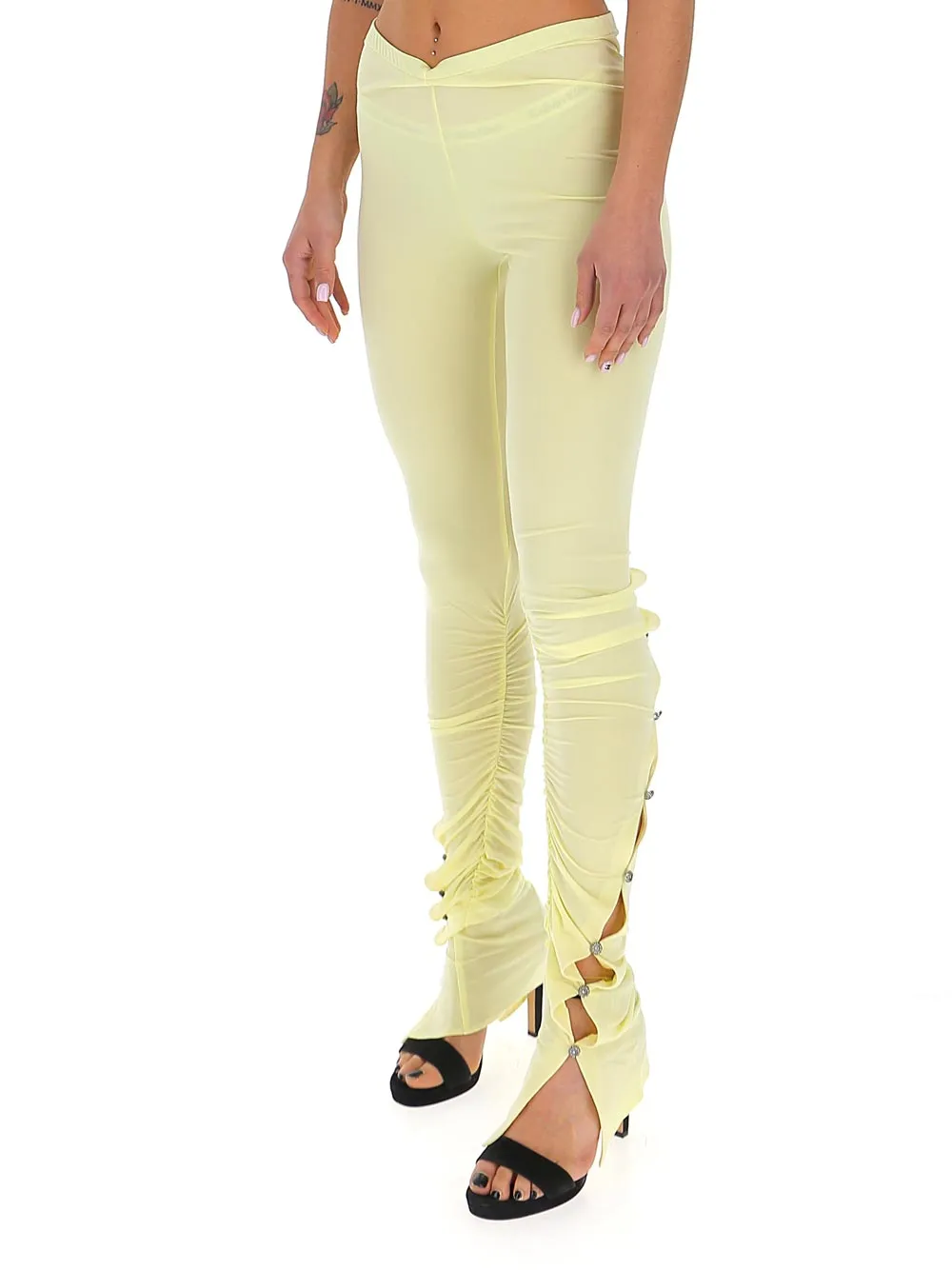 Acne Studios Buttoned Side Trim Elofie Leggings