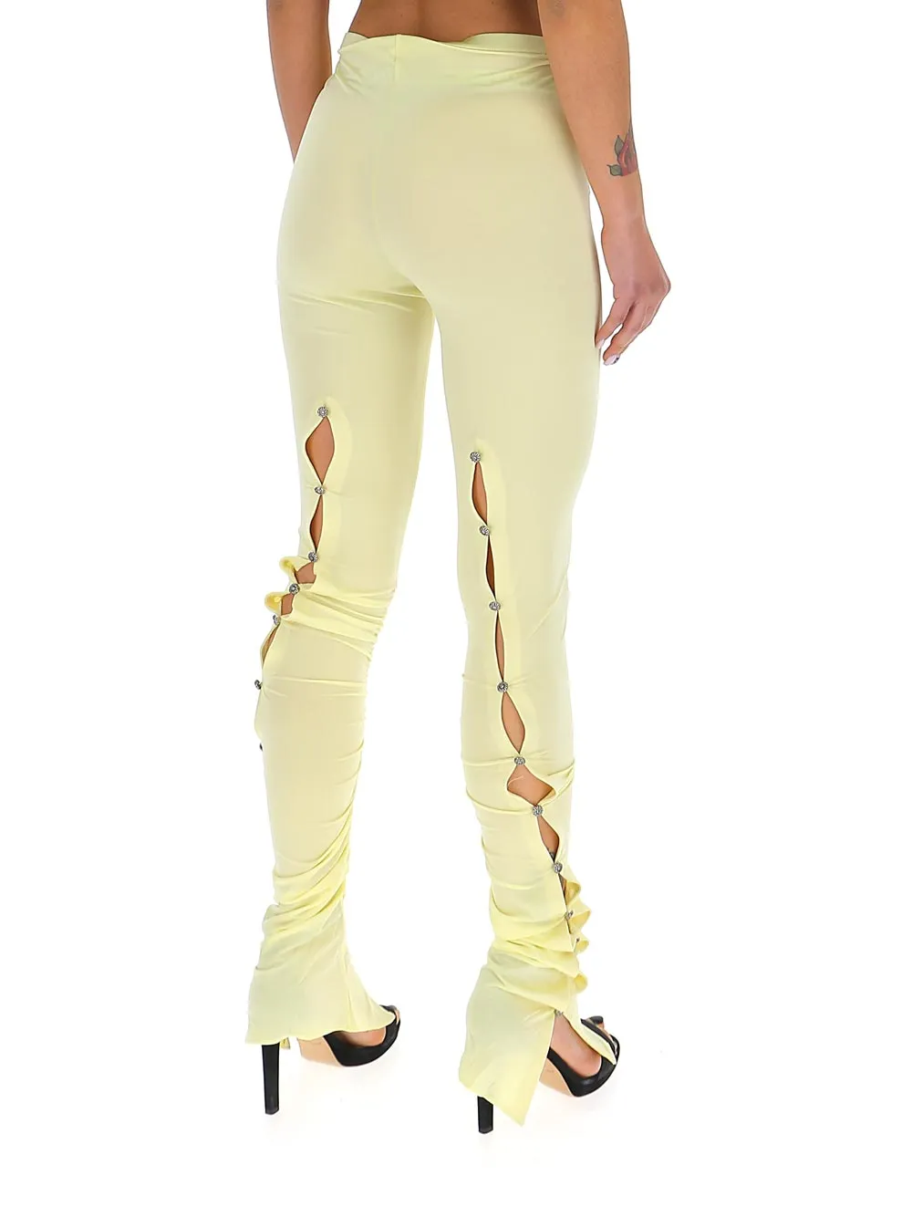 Acne Studios Buttoned Side Trim Elofie Leggings