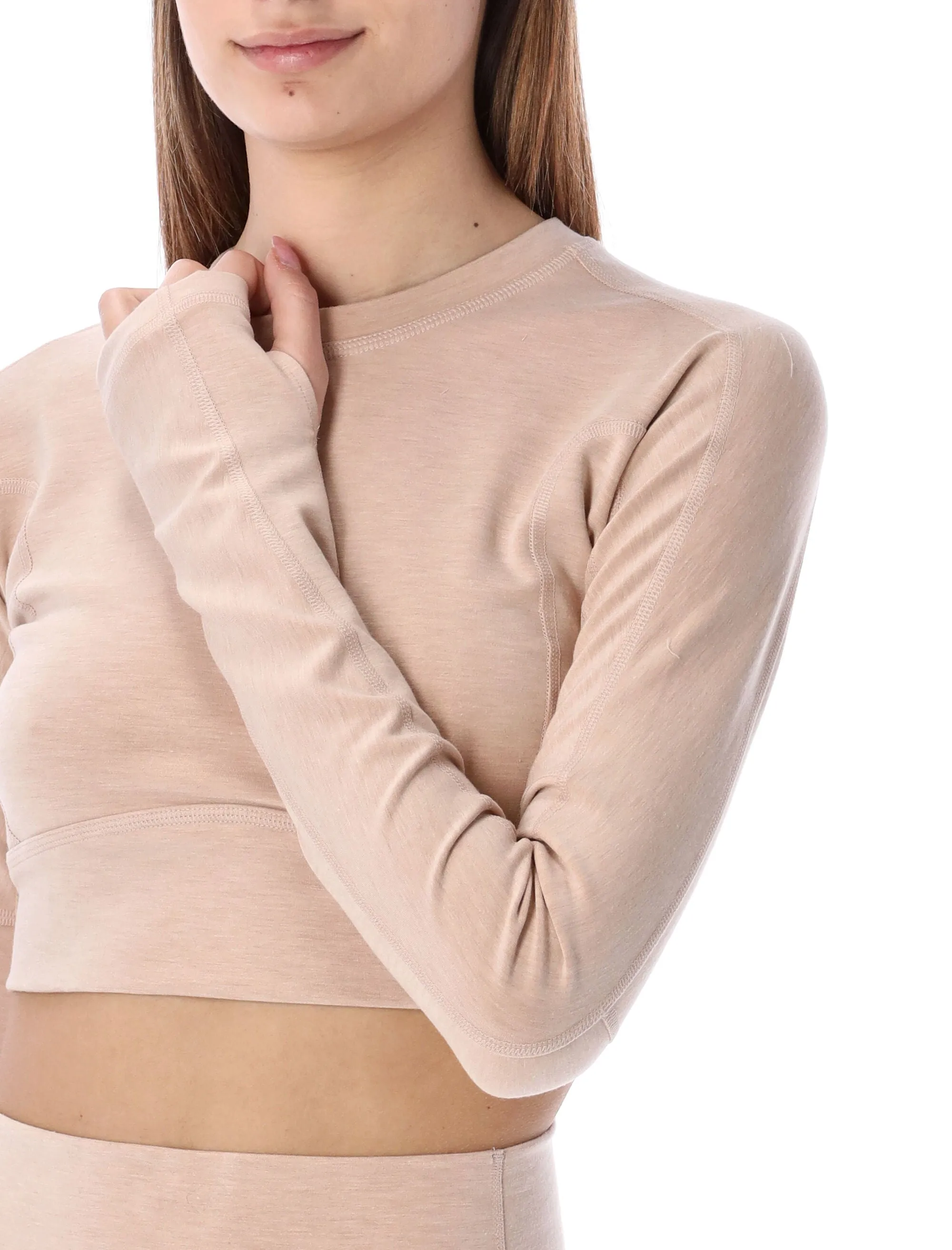 Adidas By Stella McCartney Long Sleeved Cropped Top