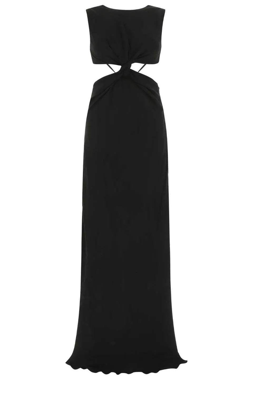Alberta Ferretti Cut-Out Sleeveless Maxi Dress