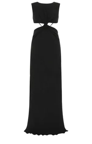 Alberta Ferretti Cut-Out Sleeveless Maxi Dress