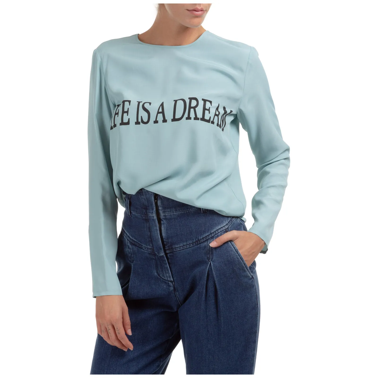 Alberta Ferretti Life Is Joy Long-Sleeve T-Shirt