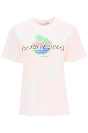 Alessandra Rich Graphic Print Crewneck T-Shirt