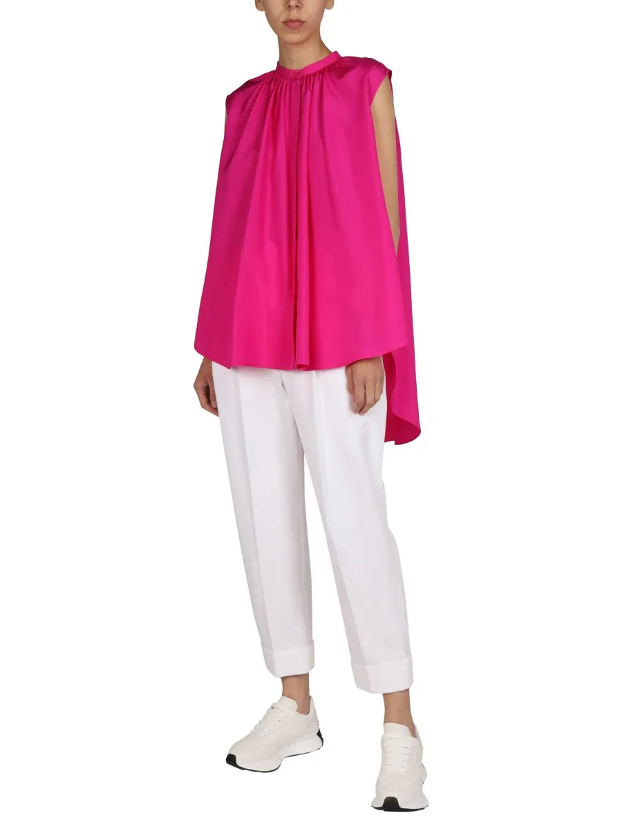 Alexander McQueen Button Detailed Sleeveless Top