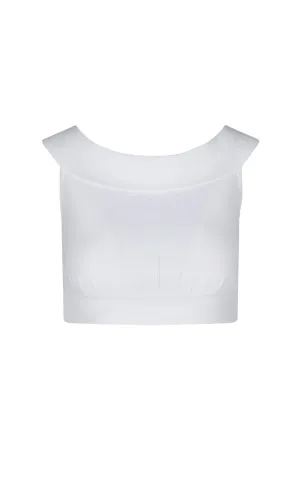 Alexander McQueen Off-Shoulder Knitted Top
