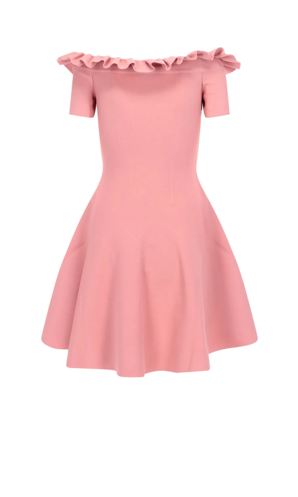 Alexander McQueen Off-Shoulder Mini Dress