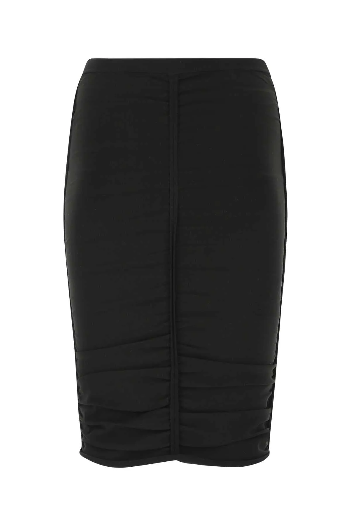 Alexander Wang High-Rise Ruched Midi Skirt