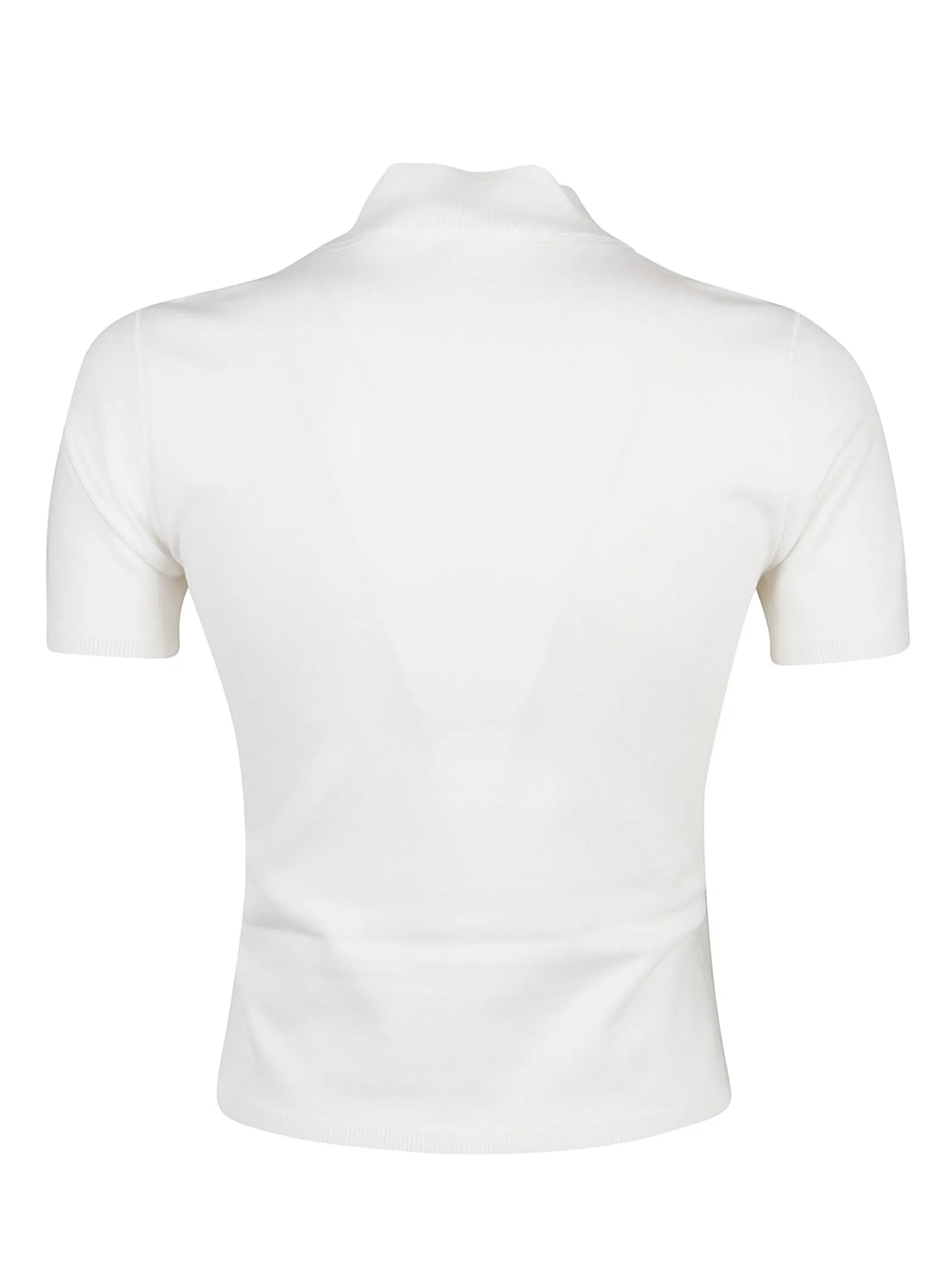 Alexander Wang Logo Patch Mock Neck Knitted Top