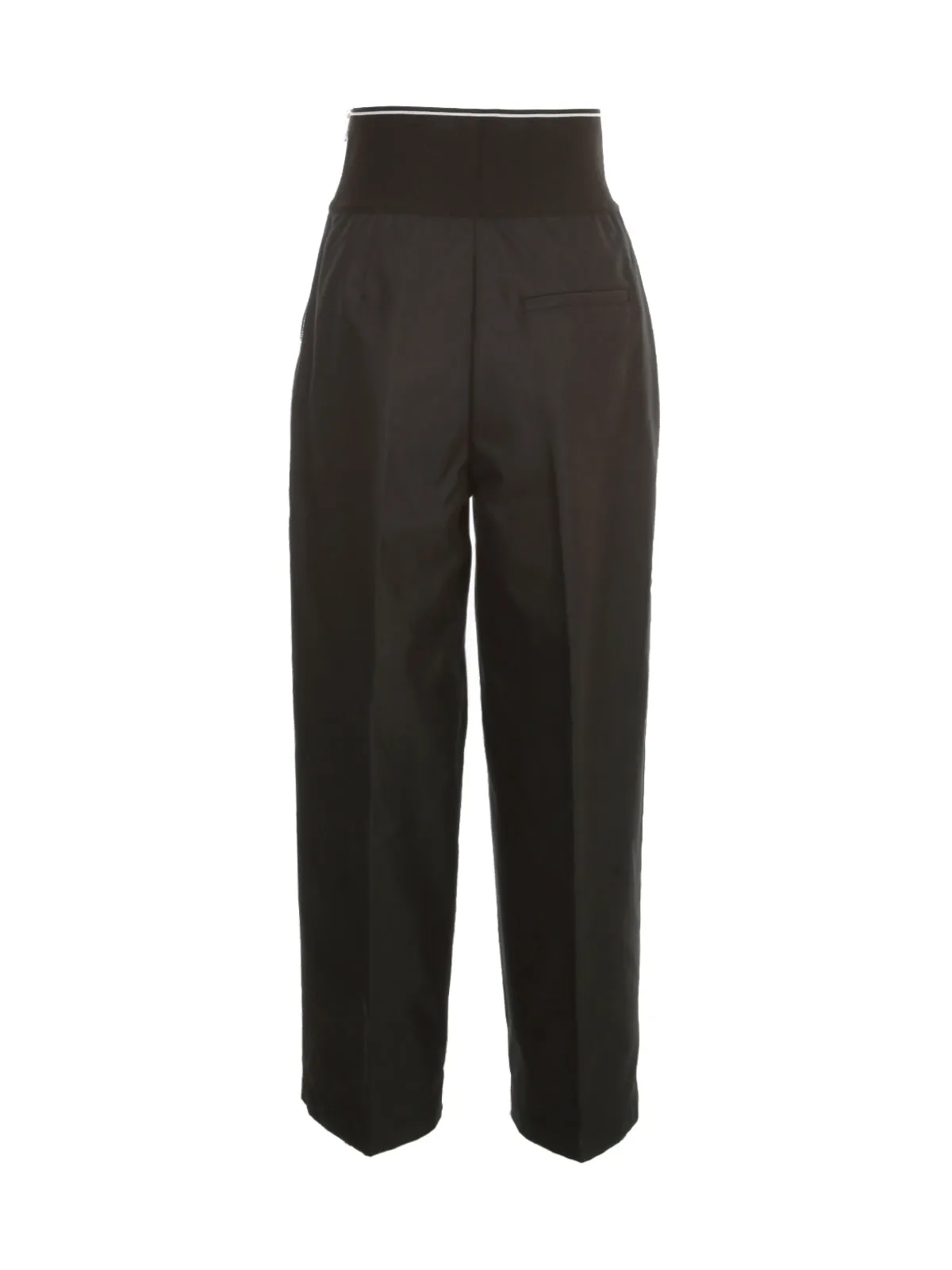 Alexander Wang Logo Waistband Wide-Leg Pants