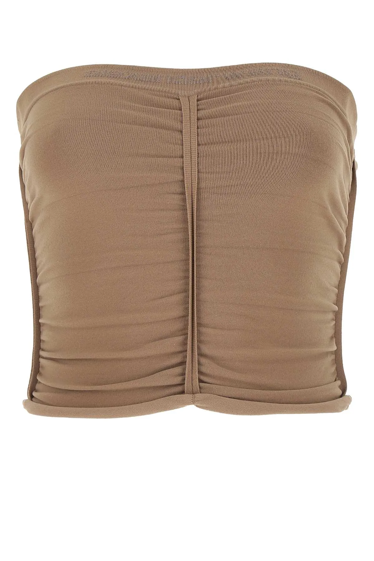 Alexander Wang Ruched Strapless Cropped Top