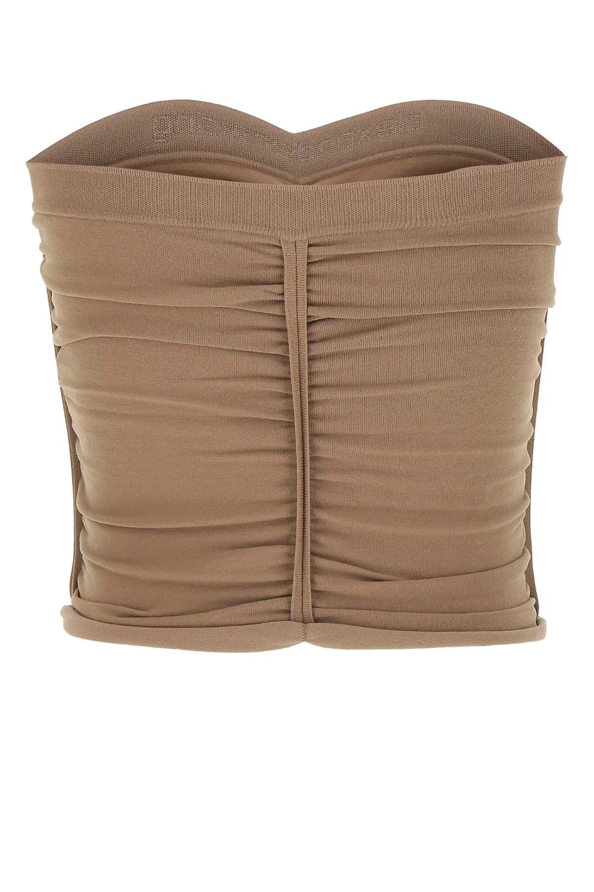 Alexander Wang Ruched Strapless Cropped Top