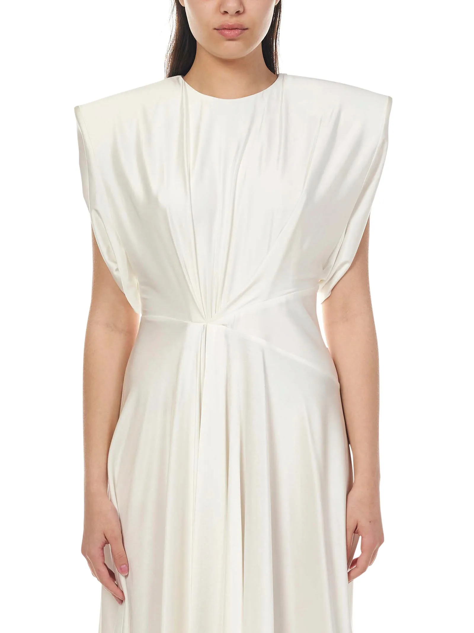 Alexandre Vauthier Gathered Detail Asymmetric Midi Dress