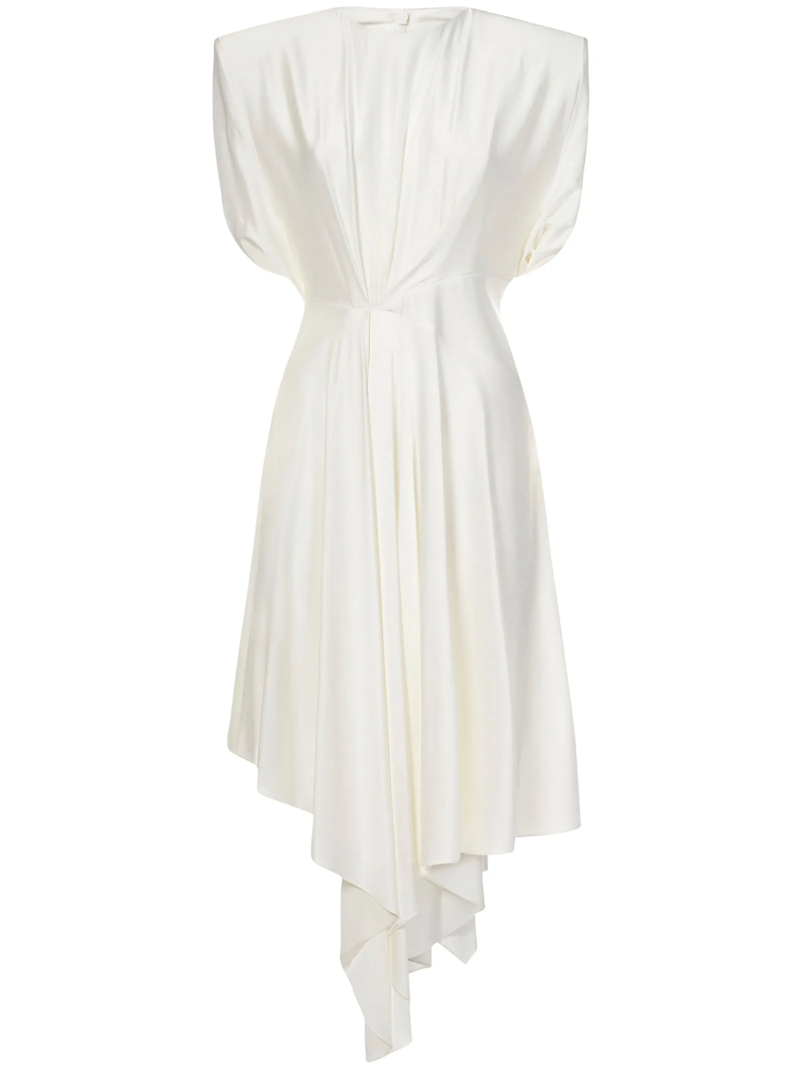 Alexandre Vauthier Gathered Detail Asymmetric Midi Dress