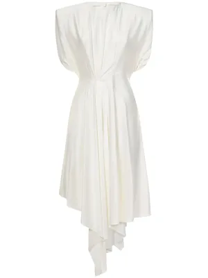 Alexandre Vauthier Gathered Detail Asymmetric Midi Dress