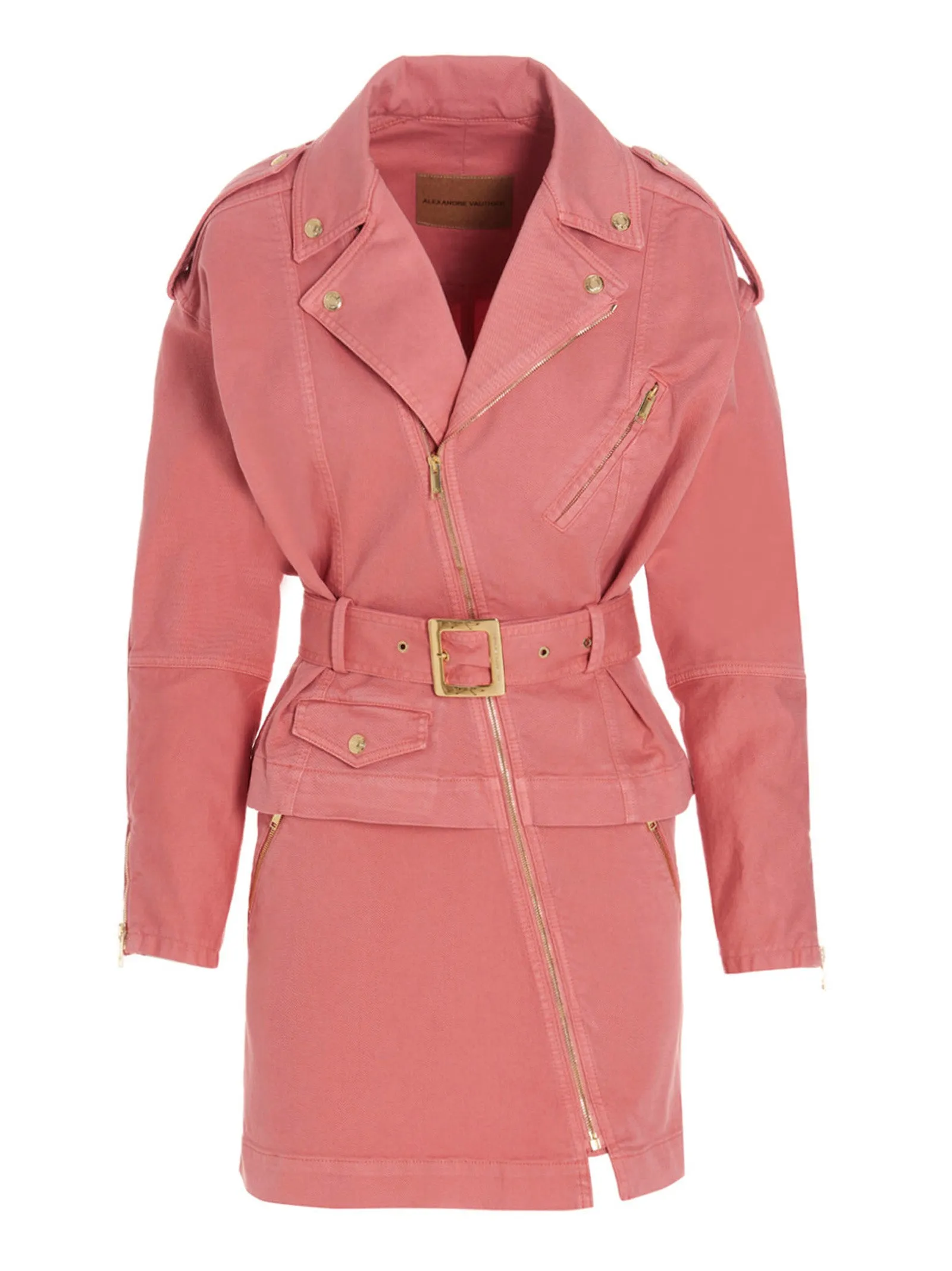 Alexandre Vauthier Long Sleeve Biker Dress