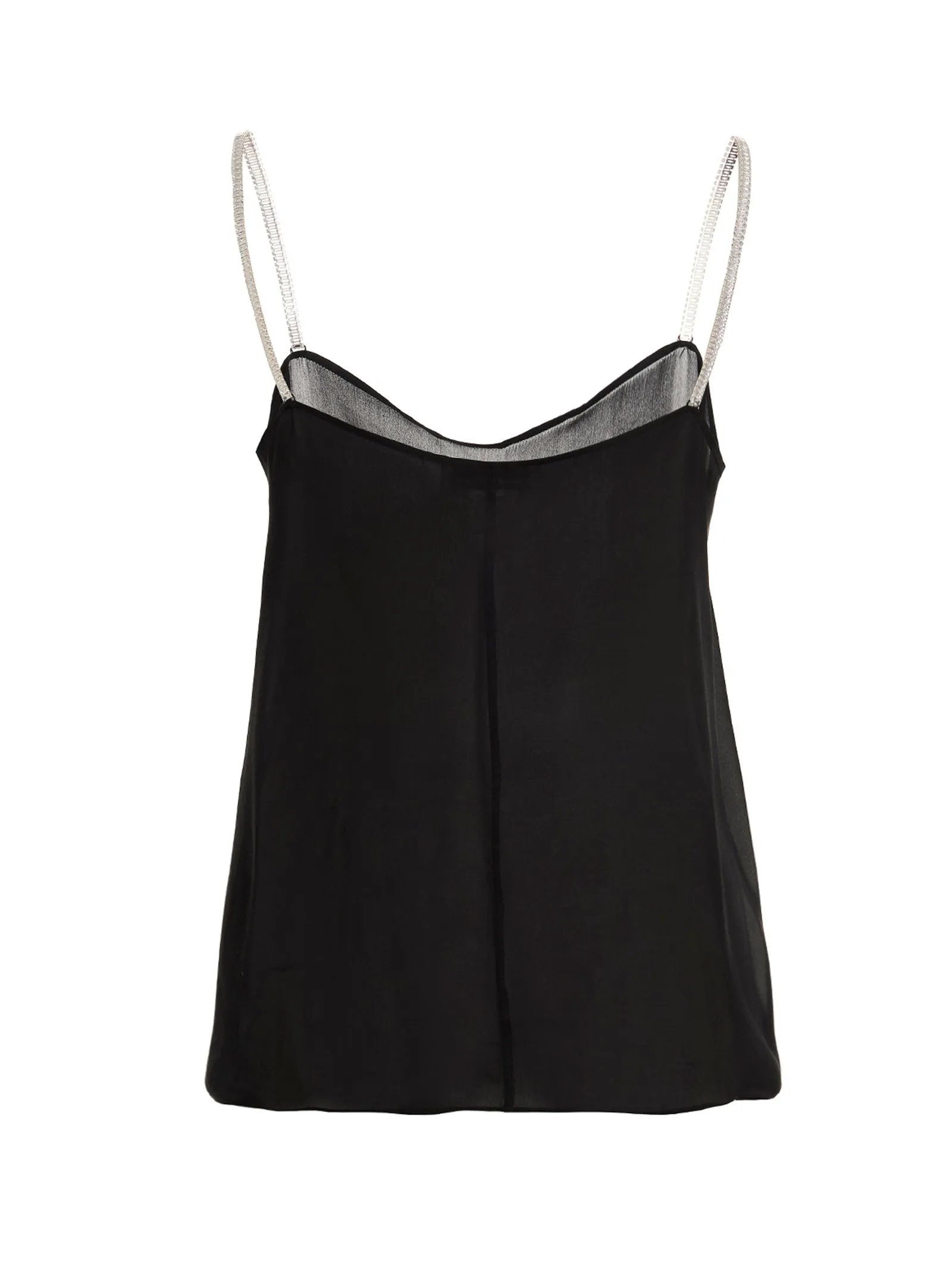 Alexandre Vauthier Sheer Spaghetti Strap Top