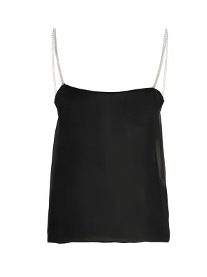 Alexandre Vauthier Sheer Spaghetti Strap Top