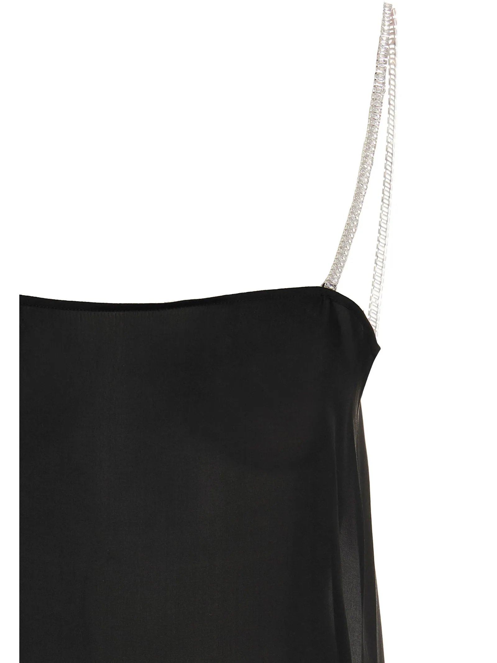 Alexandre Vauthier Sheer Spaghetti Strap Top