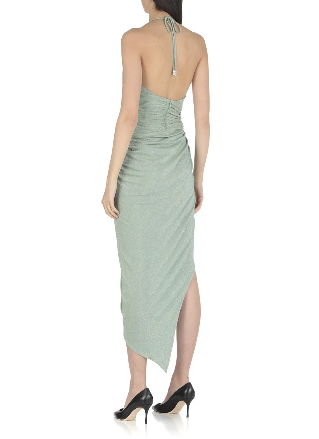 Alexandre Vauthier V-Neck Fitted Waist Dress