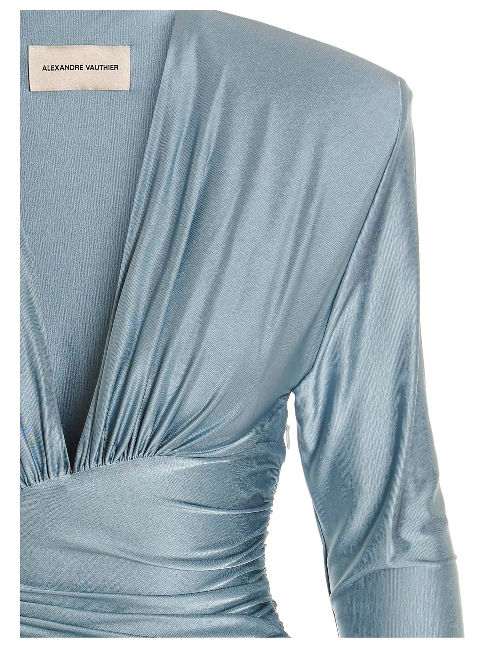 Alexandre Vauthier V-Neck Fitted Waist Dress
