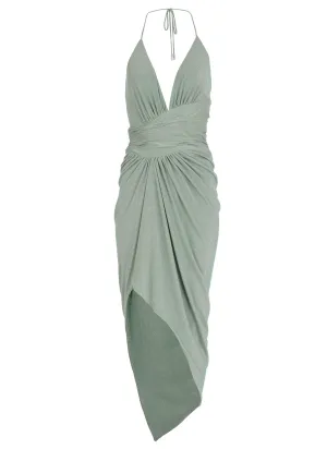 Alexandre Vauthier V-Neck Fitted Waist Dress