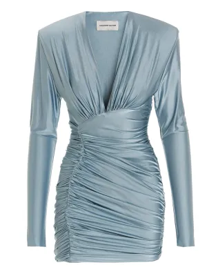 Alexandre Vauthier V-Neck Fitted Waist Dress