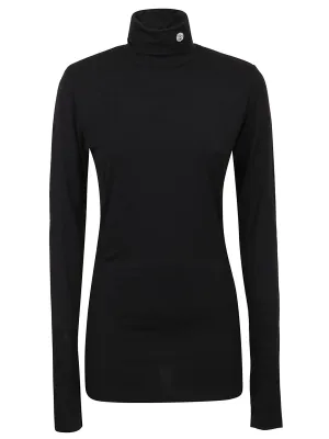 Ambush Logo Patch Roll Neck Top