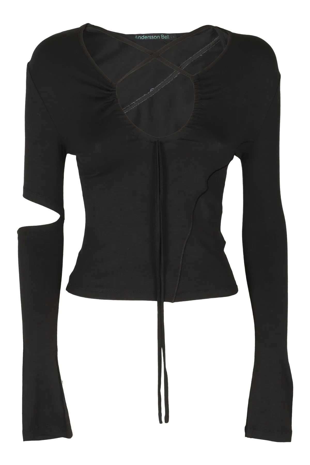 Andersson Bell Edie Cross String Long Sleeved Top