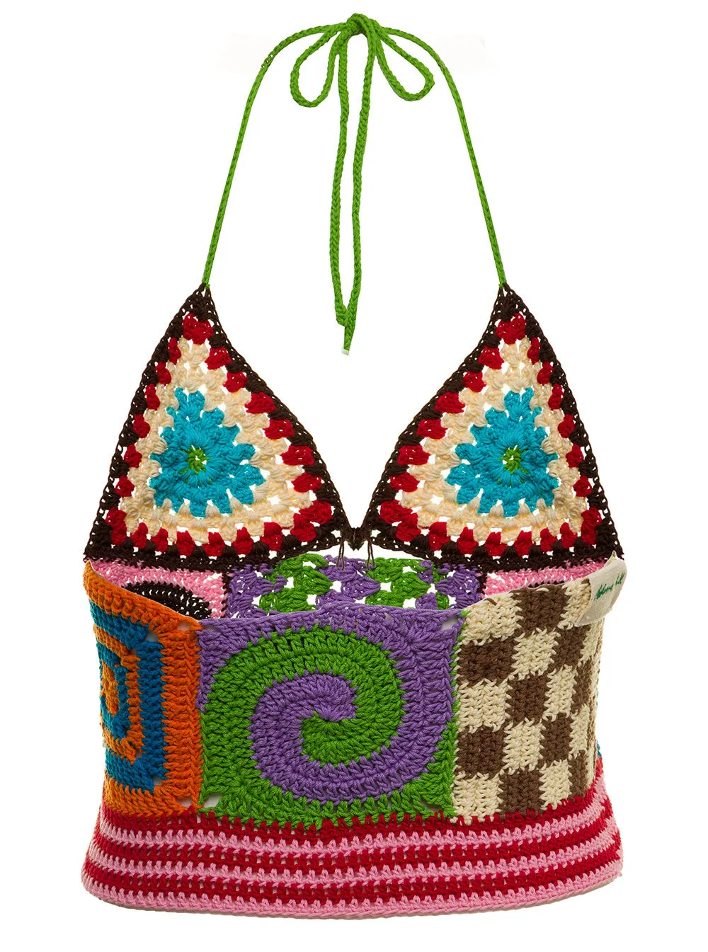Andersson Bell Moana Crochet Color-Block Tank Top
