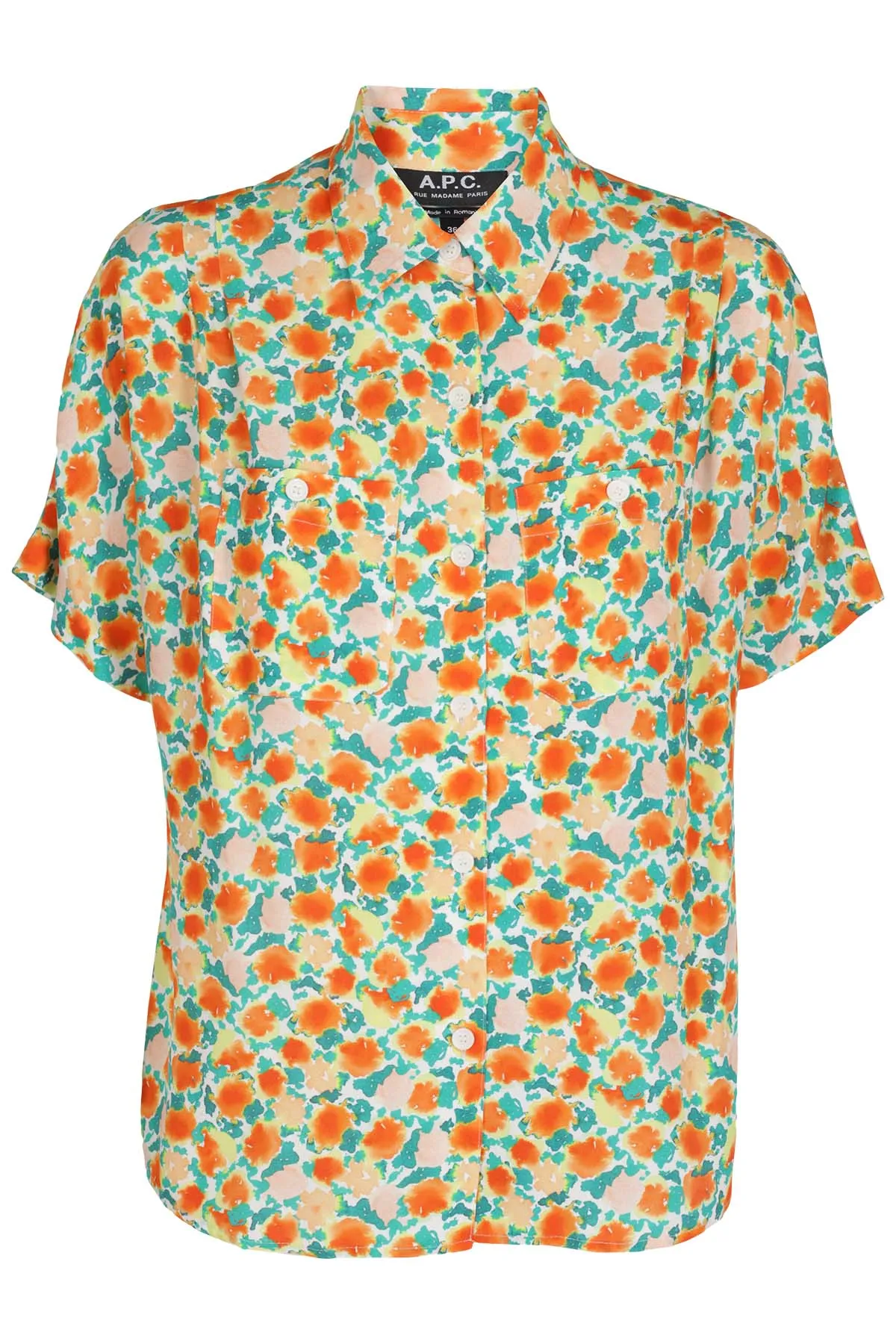 A.P.C. Allover Floral Printed Short-Sleeved T-Shirt