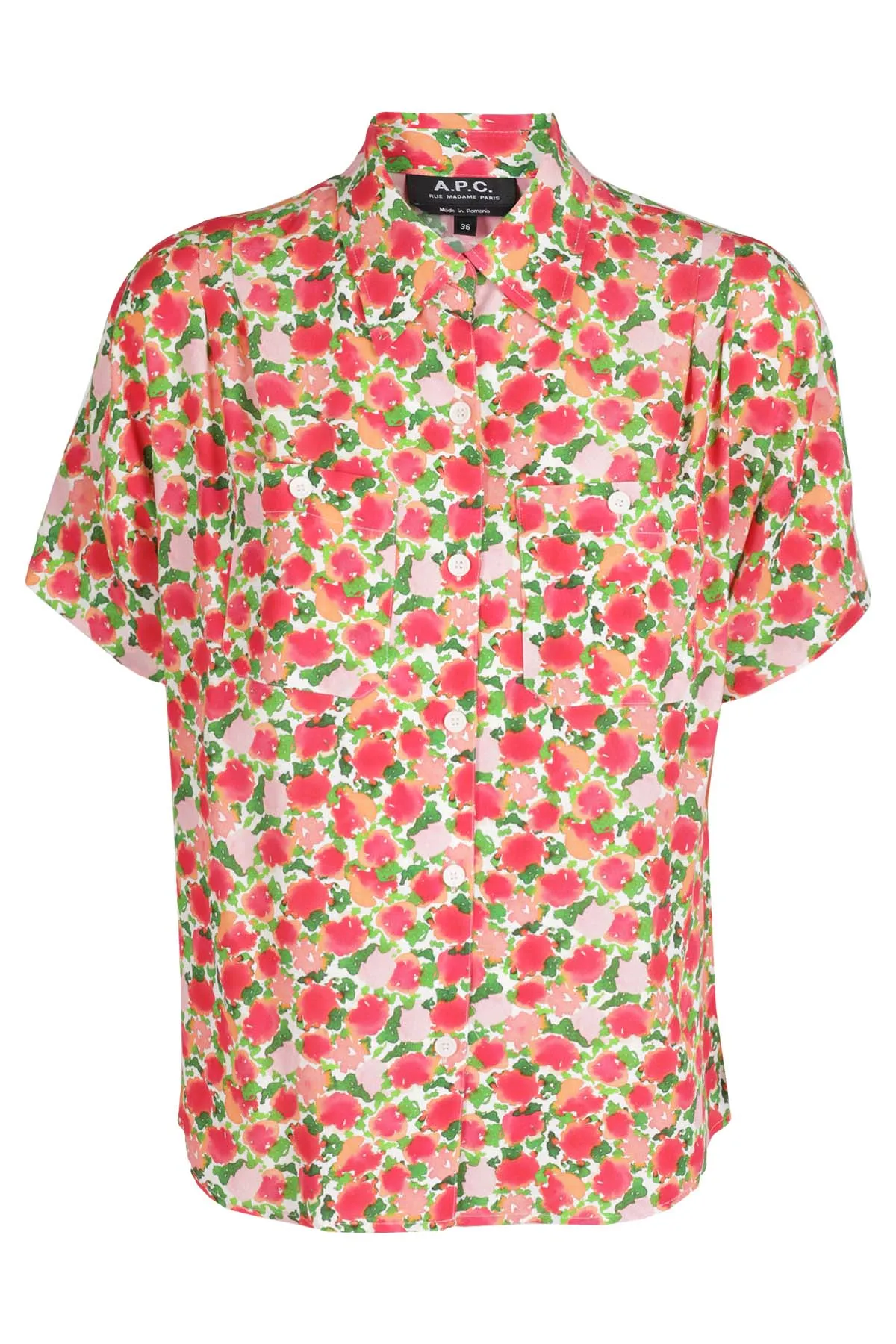 A.P.C. Allover Floral Printed Short-Sleeved T-Shirt