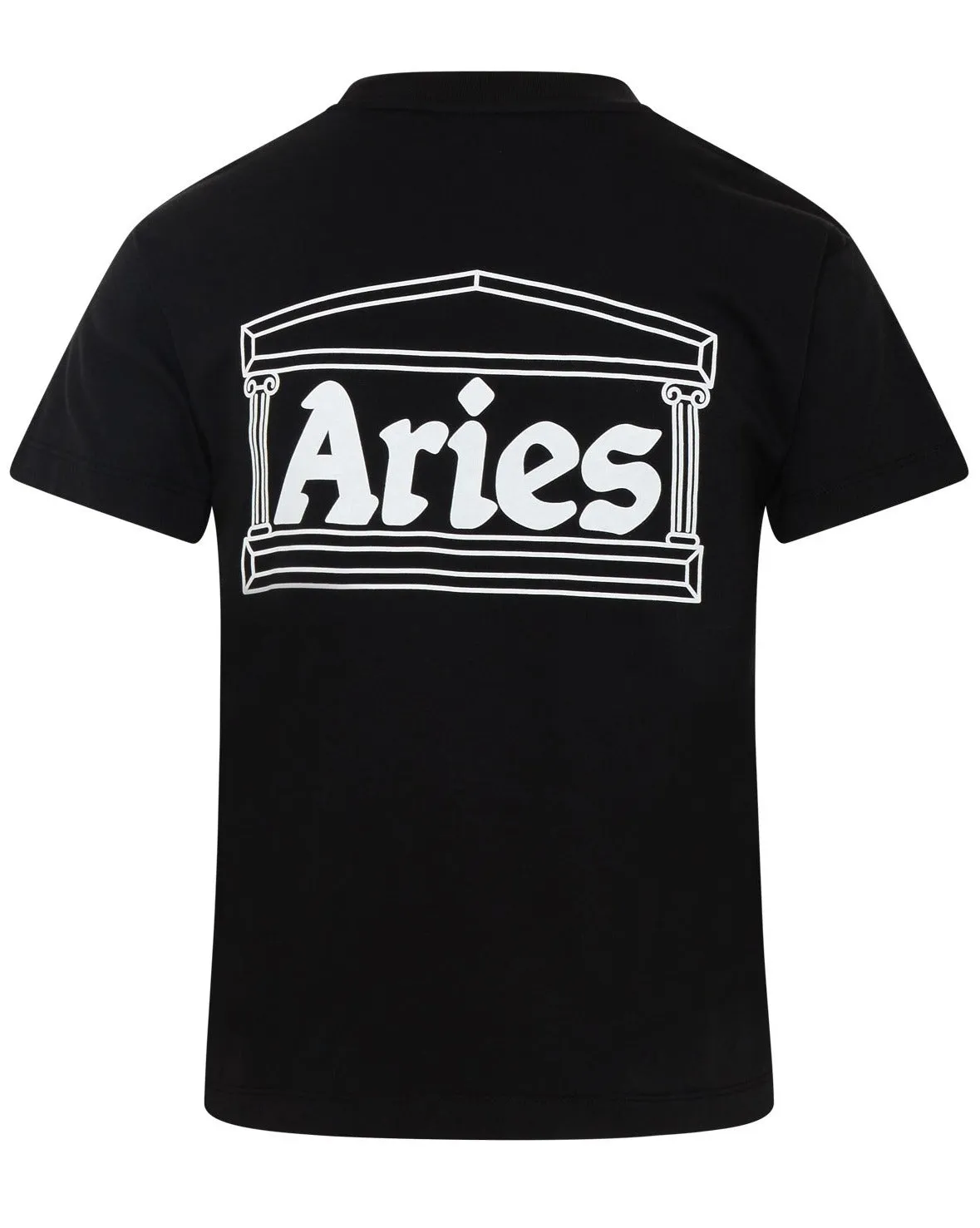 Aries Logo Printed Crewneck T-Shirt
