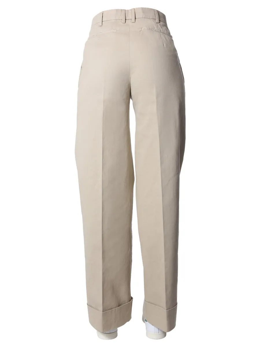Aspesi High-Rise Wide Leg Pants