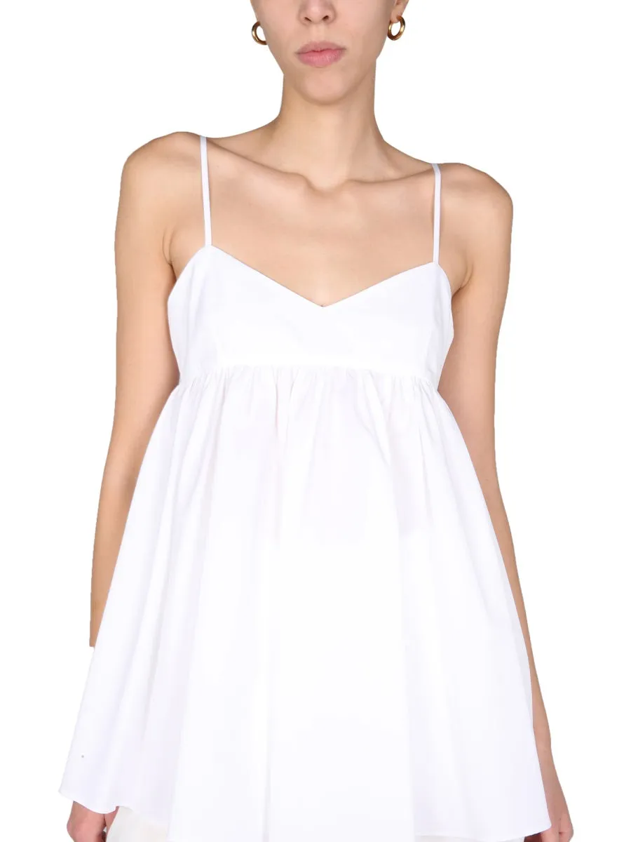 Aspesi Ruffle Detailed V-Neck Top