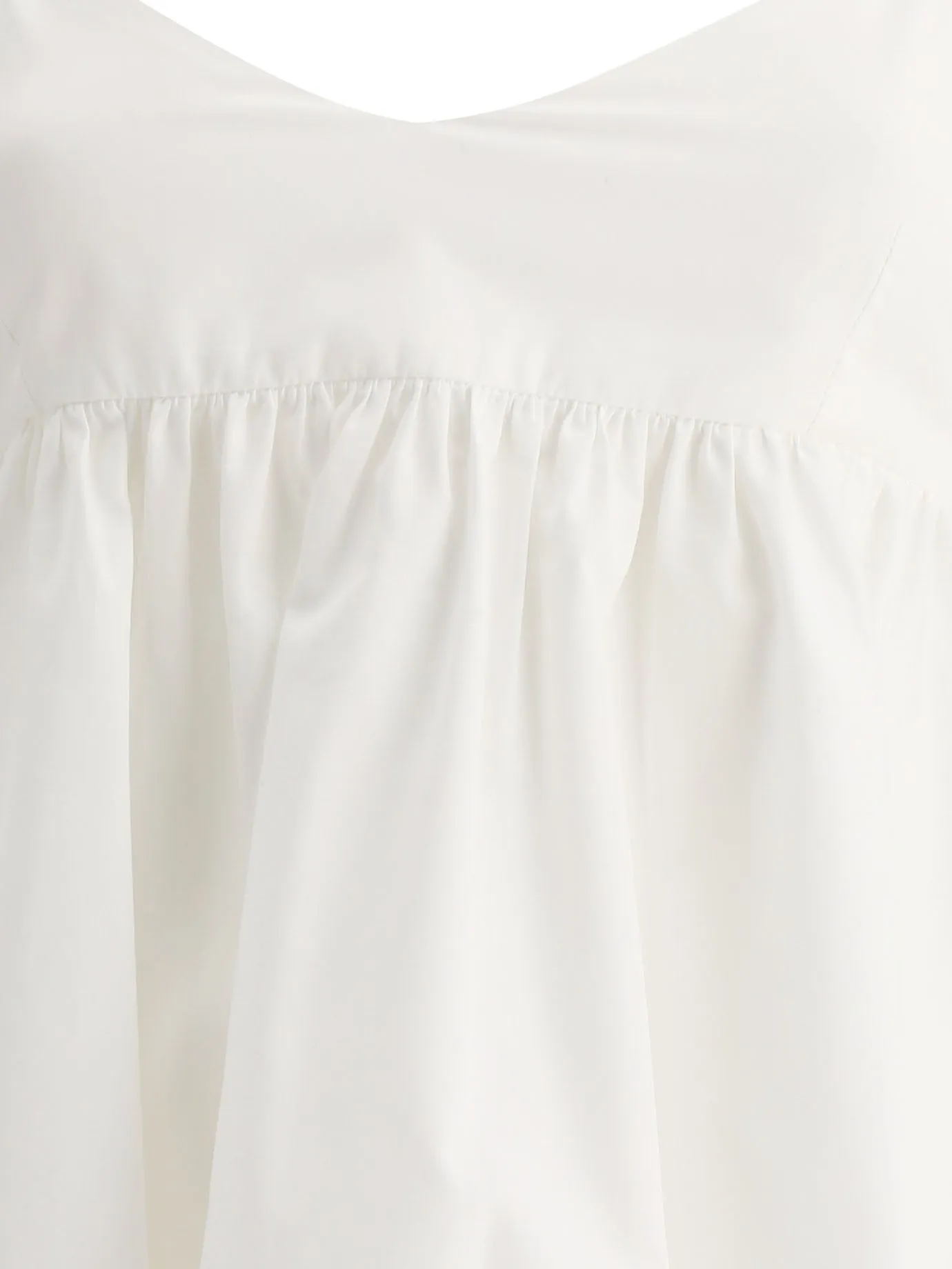 Aspesi Ruffle Detailed V-Neck Top