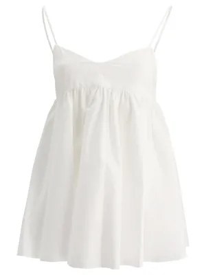 Aspesi Ruffle Detailed V-Neck Top