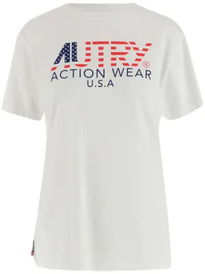 Autry Logo Printed Crewneck T-Shirt
