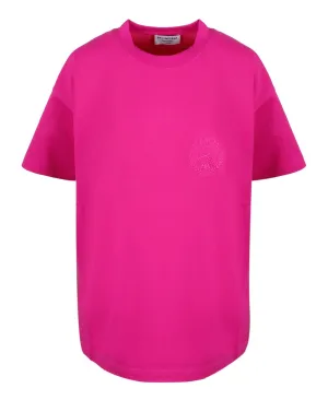 Balenciaga Logo Detailed Crewneck T-Shirt