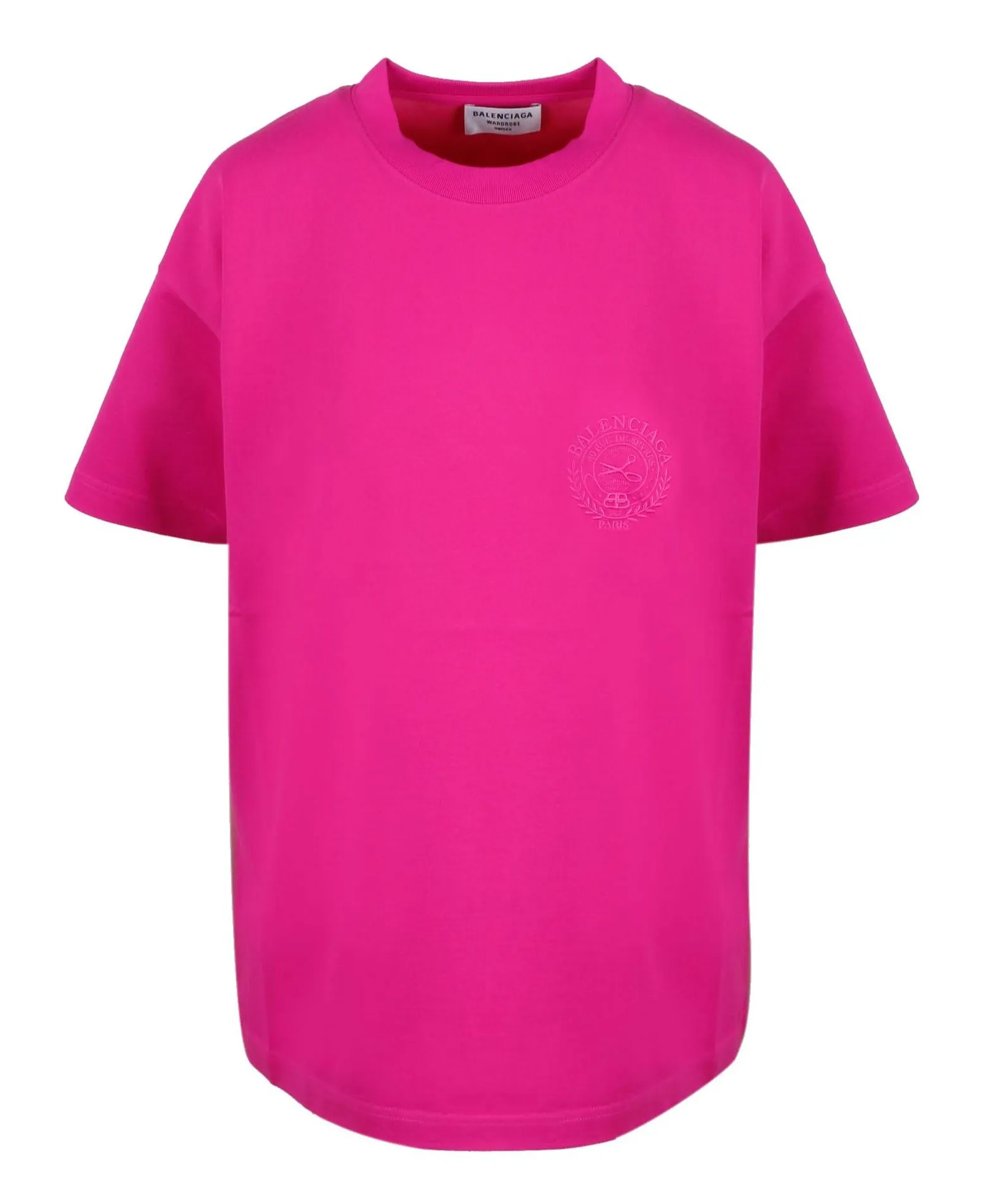 Balenciaga Logo Detailed Crewneck T-Shirt