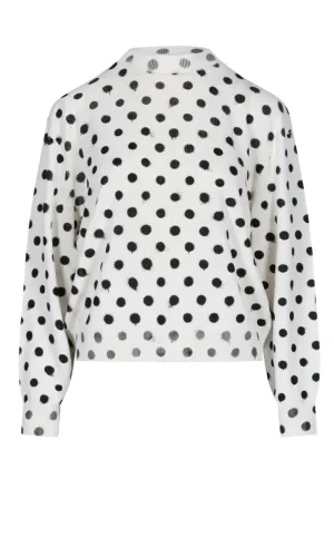 Balenciaga Polka Dot Printed Top