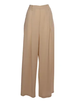 Ballantyne Pleat Detail Wide-Leg Pants