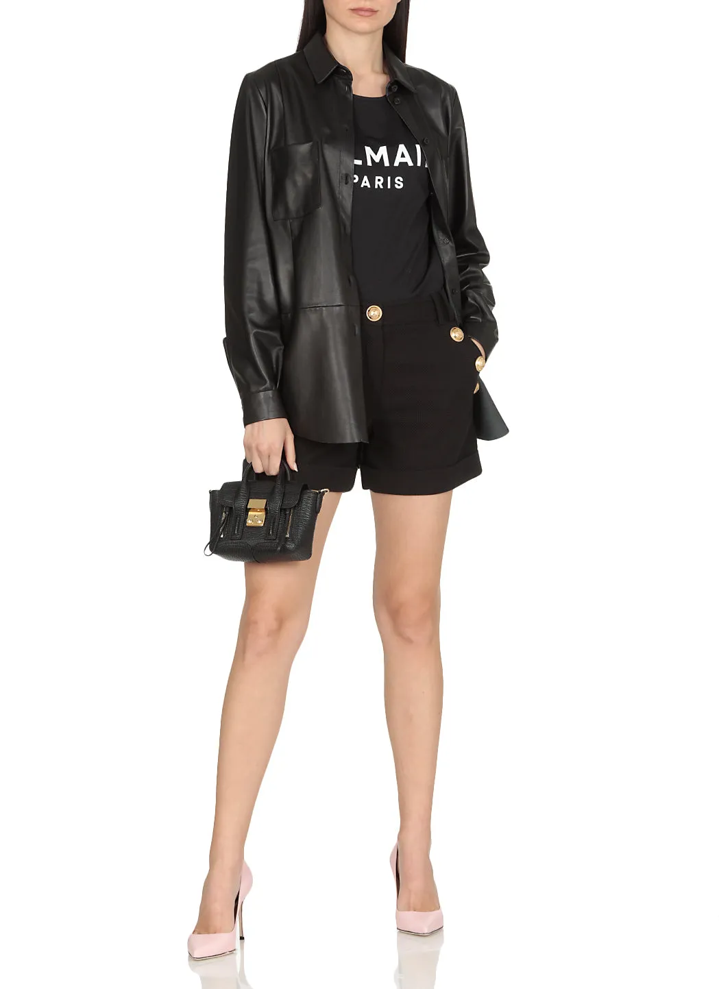Balmain Logo Print Round Neck Sleeveless Top