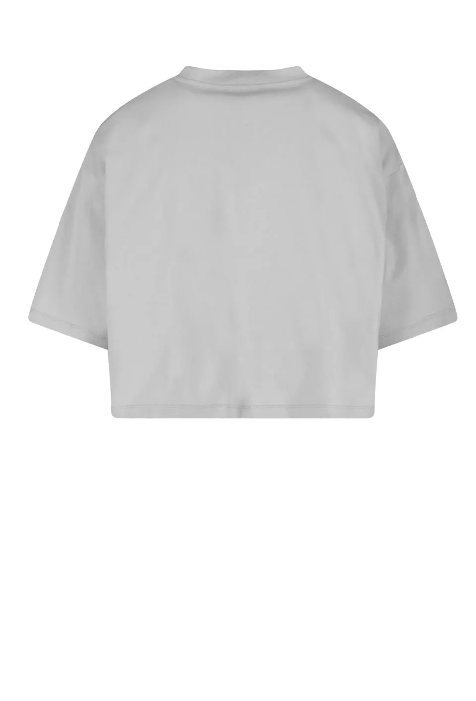Balmain Logo Printed Crewneck Cropped T-Shirt