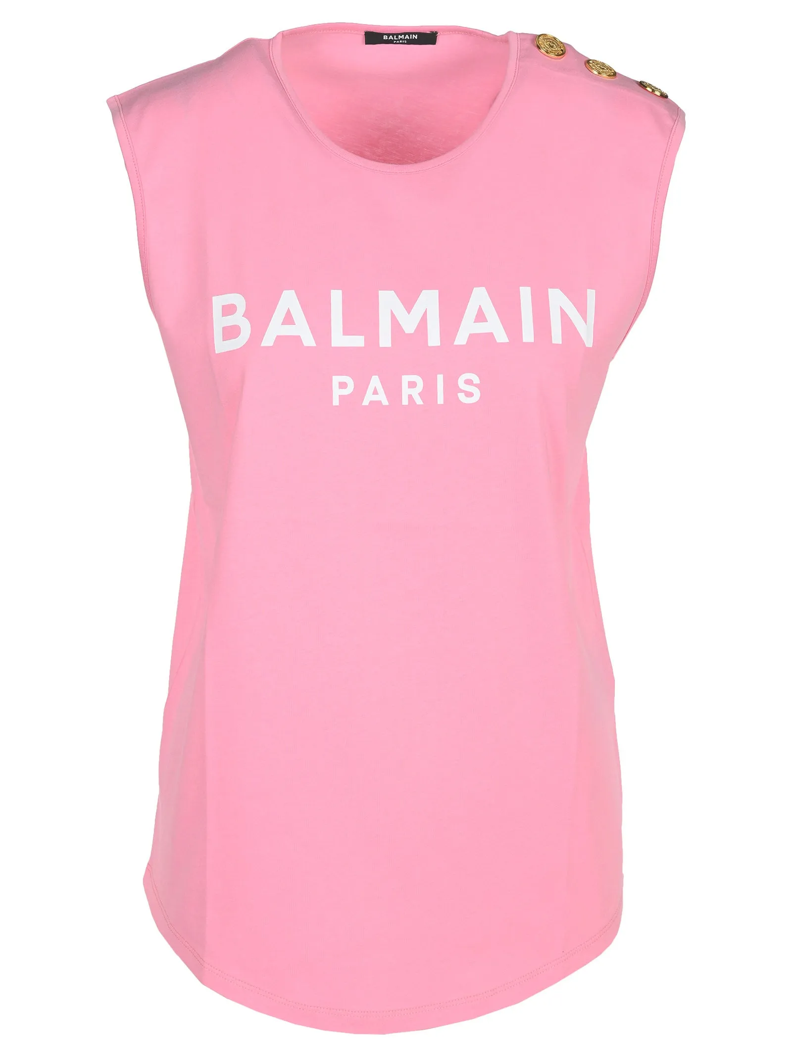 Balmain Logo Printed Tank Top