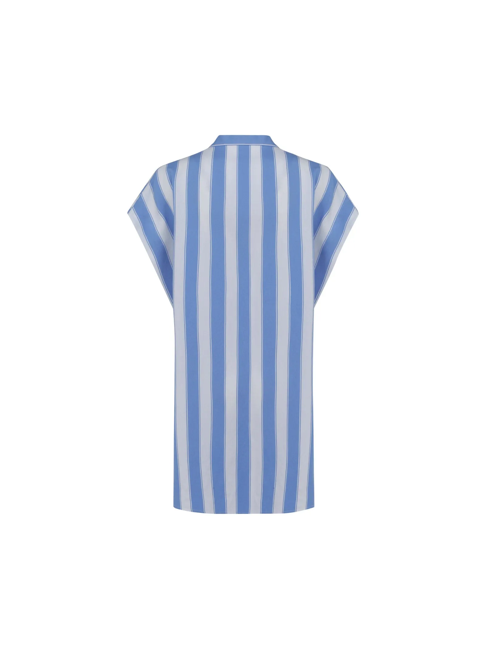 Balmain Striped Deep V-Neck Top