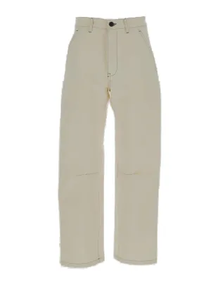 Barena Contrast Stitch Straight Leg Pants