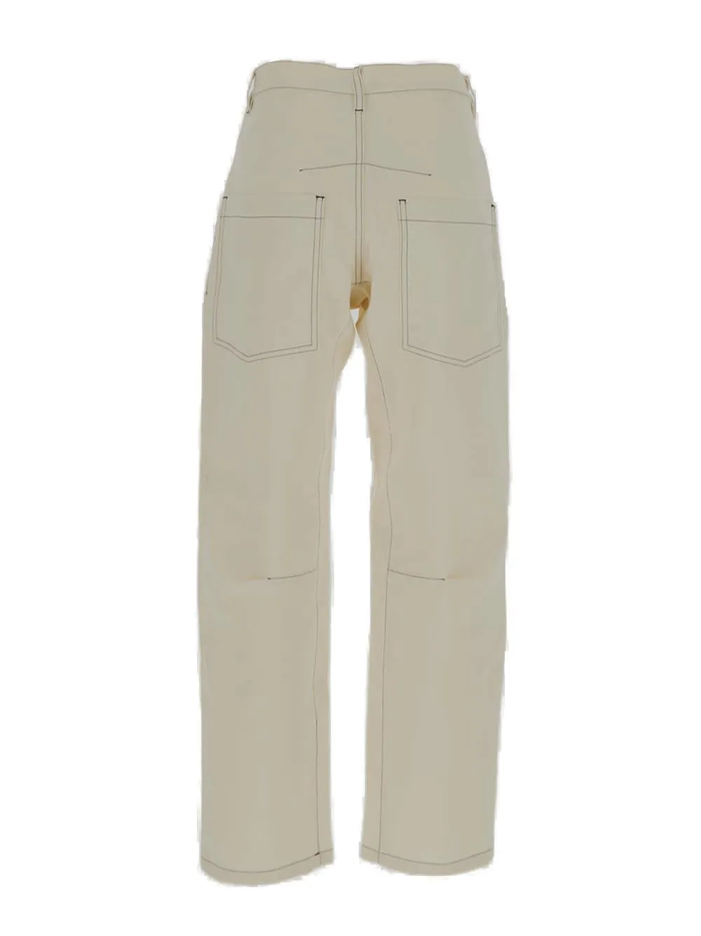 Barena Contrast Stitch Straight Leg Pants