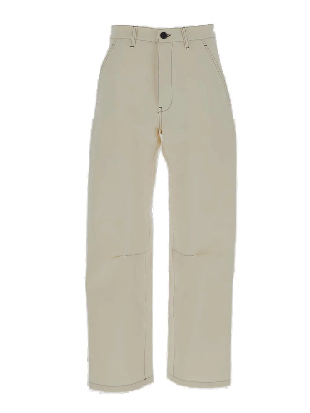 Barena Contrast Stitch Straight Leg Pants
